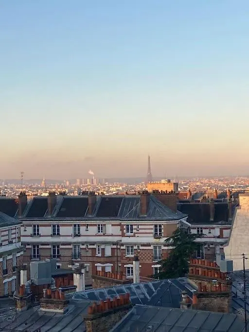 Loft En Dernier Etage Proche Des Buttes Chaumont Lejlighed Paris 0*,