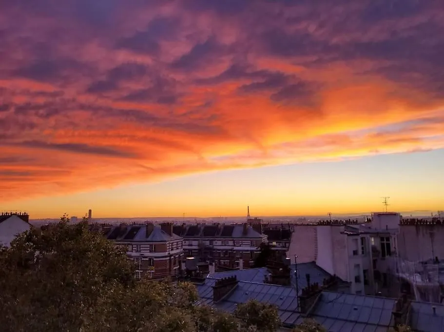 Loft En Dernier Etage Proche Des Buttes Chaumont Lejlighed Paris Frankrig